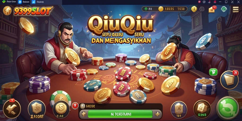 Screenshot menunjukkan gameplay menarik QiuQiu di 9399SLOT.