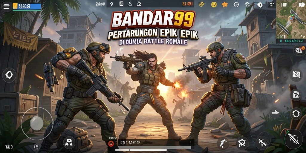 Gameplay seru BANDAR99 dalam pertarungan Battle Royale.