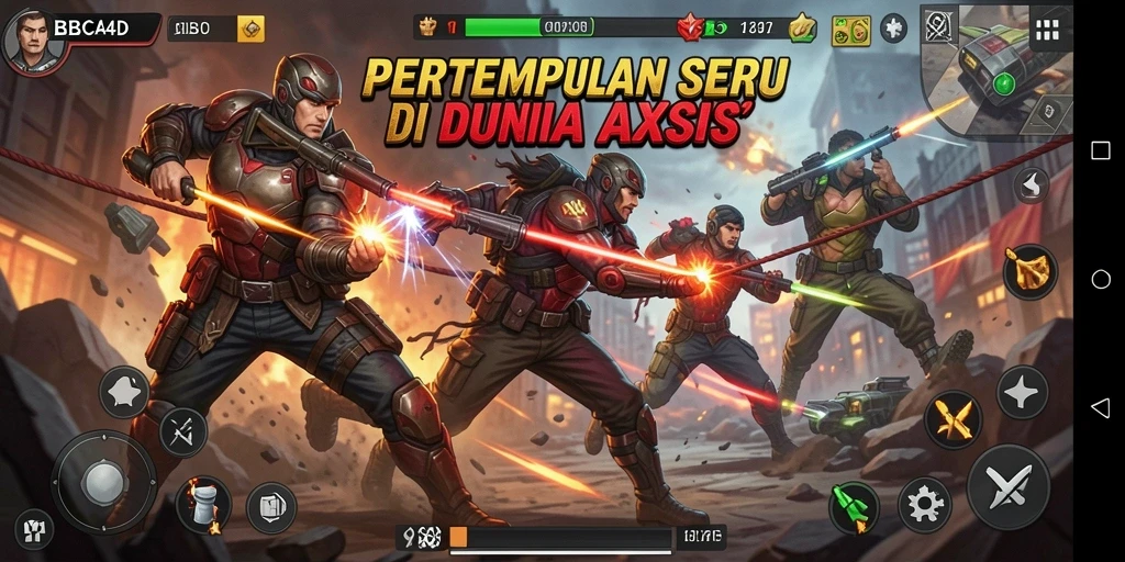 Tampilan gameplay BBCA4D yang mendebarkan dan penuh aksi.