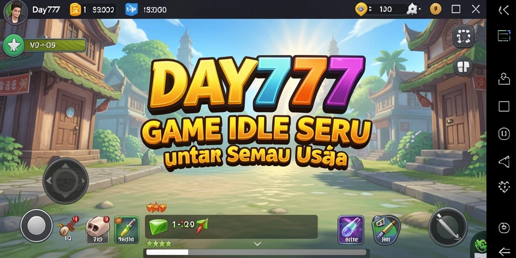 Tangkapan layar menunjukkan gameplay santai DAY777 yang menarik.
