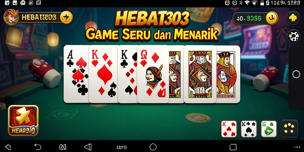 Tampilan gameplay Domino yang seru dan menantang di HEBAT303.