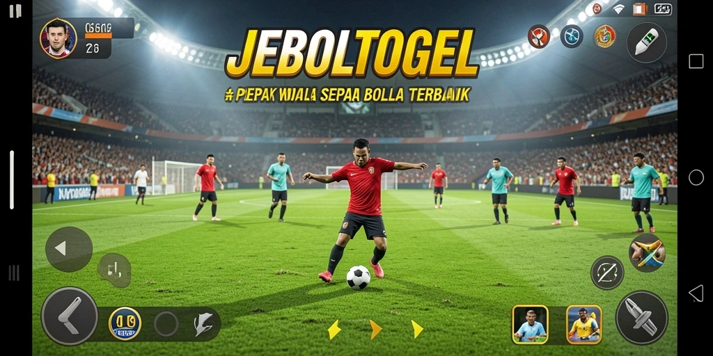 Tangkapan layar utama <strong>JEBOLTOGEL</strong> menampilkan aksi seru dalam pertandingan sepak bola.