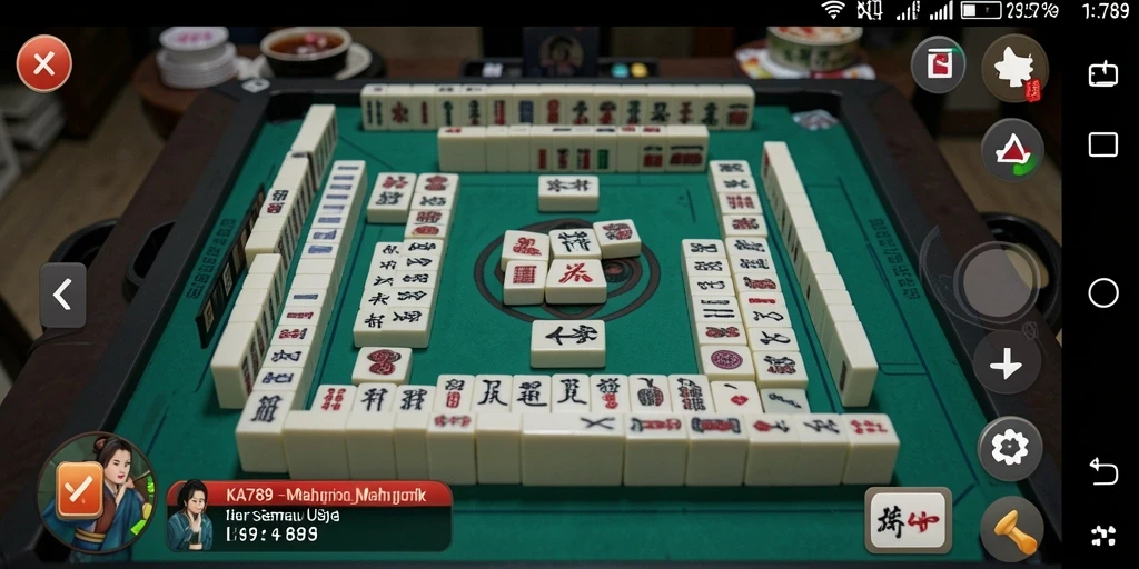 Screenshot KA789 menampilkan momen seru dalam permainan Mahjong.