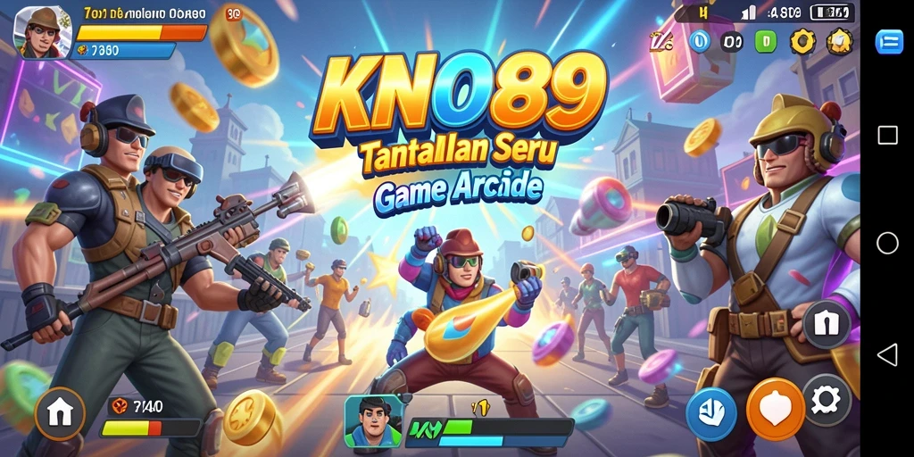 Screenshot KNO89 menampilkan aksi seru dalam gameplay Arcade.