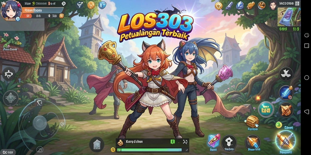 Cuplikan gameplay LOS303 menampilkan pertempuran karakter anime yang seru.