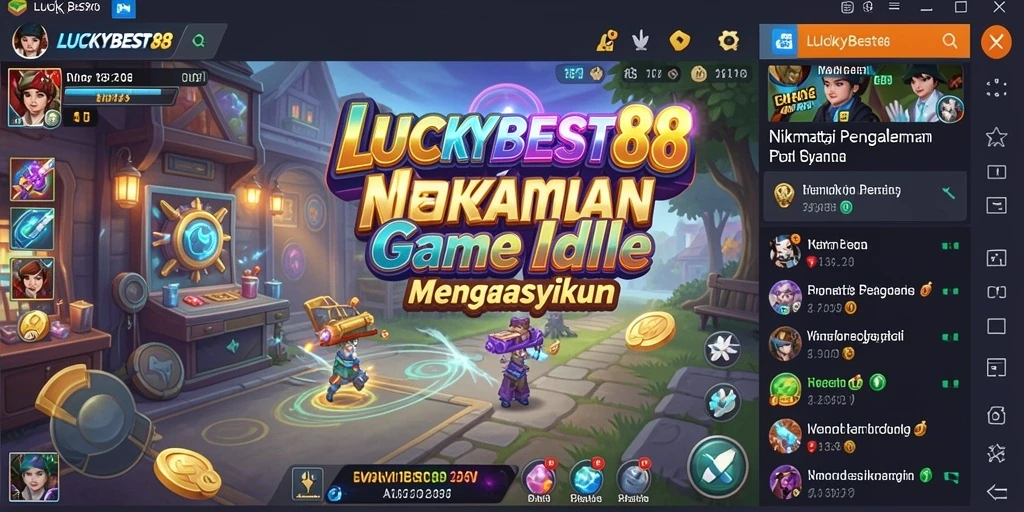 Tangkapan layar gameplay LUCKYBEST88 yang menunjukkan keseruan bermain Idle.
