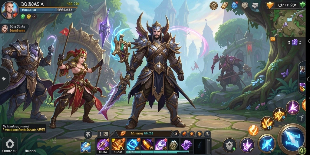 Tampilan permainan ARPG yang mendebarkan di QQ88ASIA.